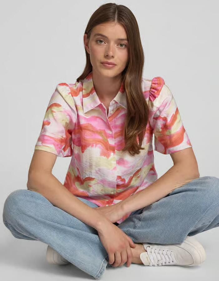 YAS Regular fit overhemdblouse met 1 2-mouwen model 'AROLA'