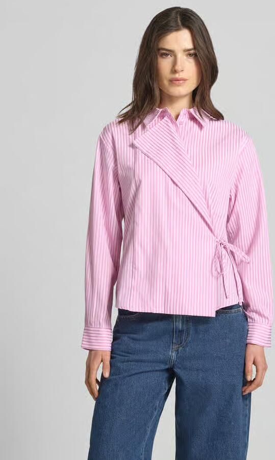 YAS Regular fit overhemdblouse met viscosegehalte model 'WITO' - Foto 8