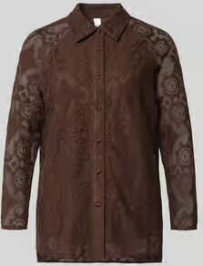 YAS Regular Fit overhemdblouse van kant model 'ALMI'