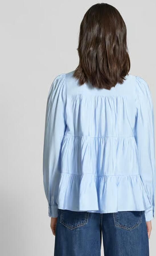 YAS Regular fit overhemdblouse van viscosemix Model 'Pala' - Foto 3