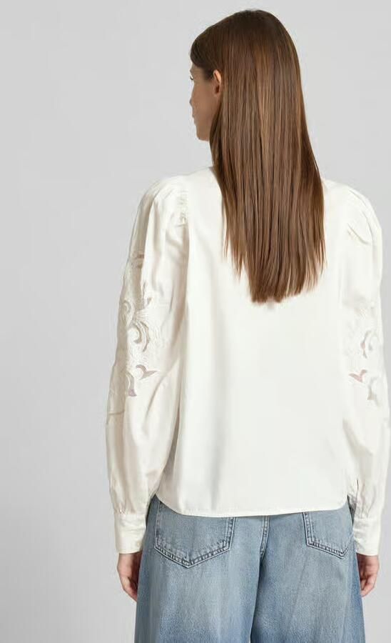 YAS Relaxed fit blouse met borduursel model 'ZIMIA'