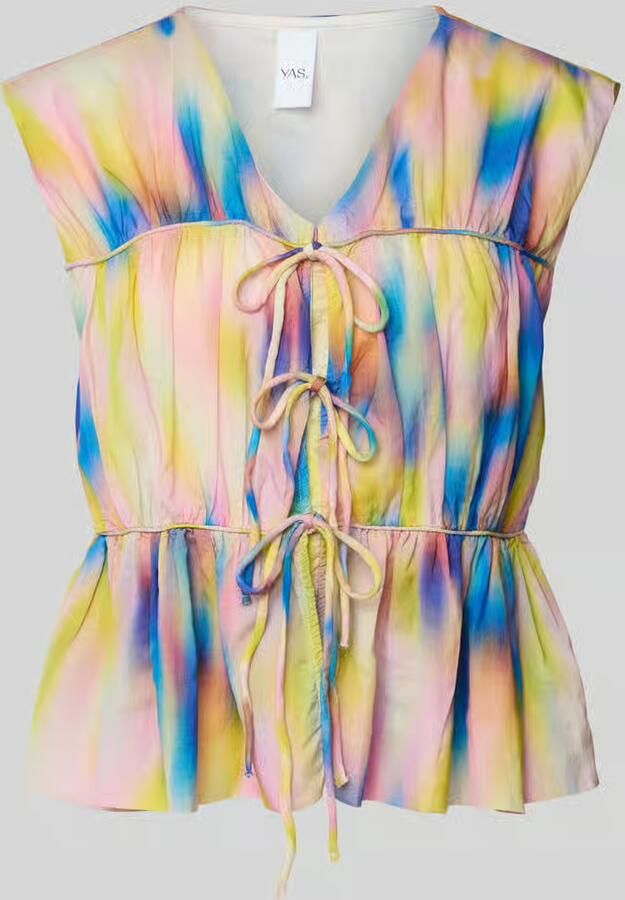 YAS Relaxed fit blousetop met vetersluiting model 'VIRANO' - Foto 2