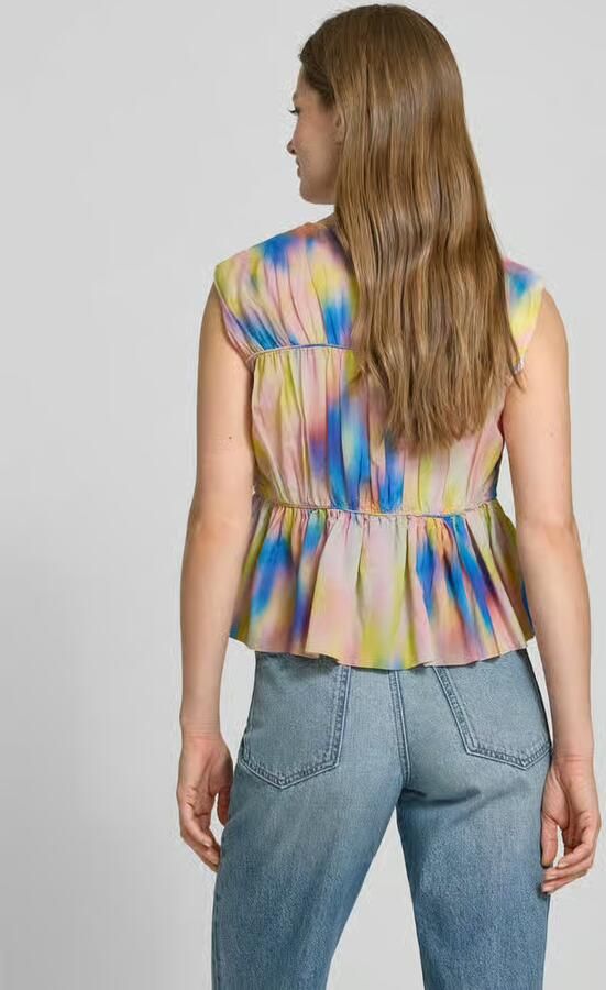 YAS Relaxed fit blousetop met vetersluiting model 'VIRANO' - Foto 4