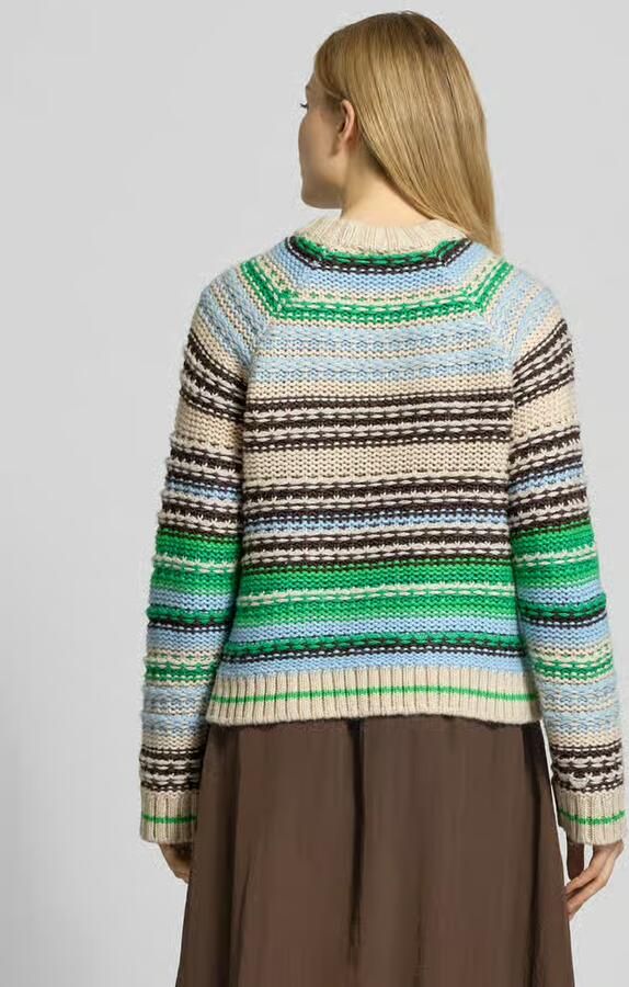 YAS Relaxed fit gebreide pullover met wol model 'BIBI'