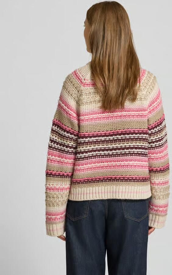 YAS Relaxed fit gebreide pullover met wol model 'BIBI'