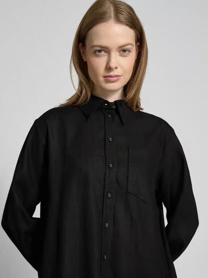 YAS Relaxed fit linnen blouse model 'FLAXY'