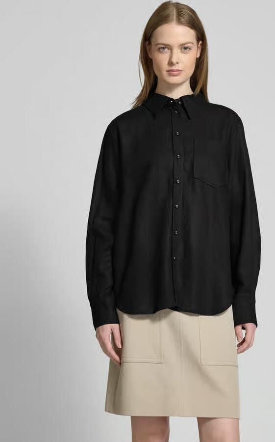 YAS Relaxed fit linnen blouse model 'FLAXY' - Foto 4