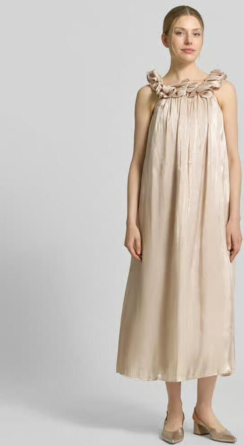 YAS relaxed fit midi-jurk met siergarnering model 'Turino' - Foto 3
