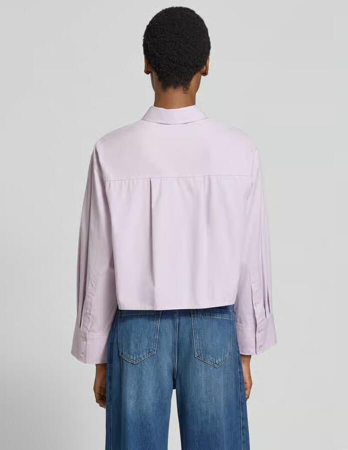 YAS relaxed fit overhemdblouse van zuivere katoen model 'Lee' - Foto 2