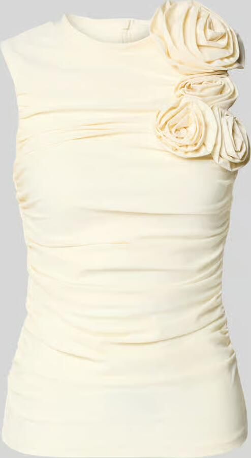 YAS slim fit blouse met bloemige garnering model 'Orchida' - Foto 2