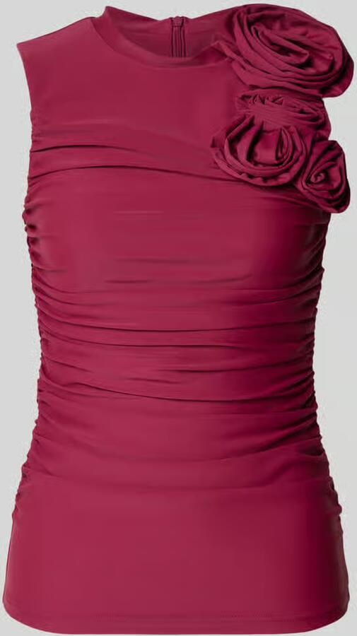 YAS slim fit blouse met bloemige garnering model 'Orchida' - Foto 6