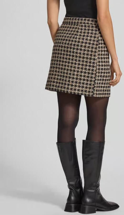 YAS Slim fit shirt met minirok in wikkellook model 'Vismo' - Foto 5
