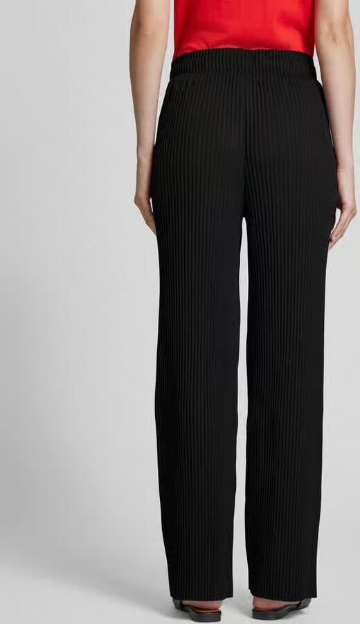 Y.A.S high waist straight fit pantalon YASALISA zwart - Foto 9