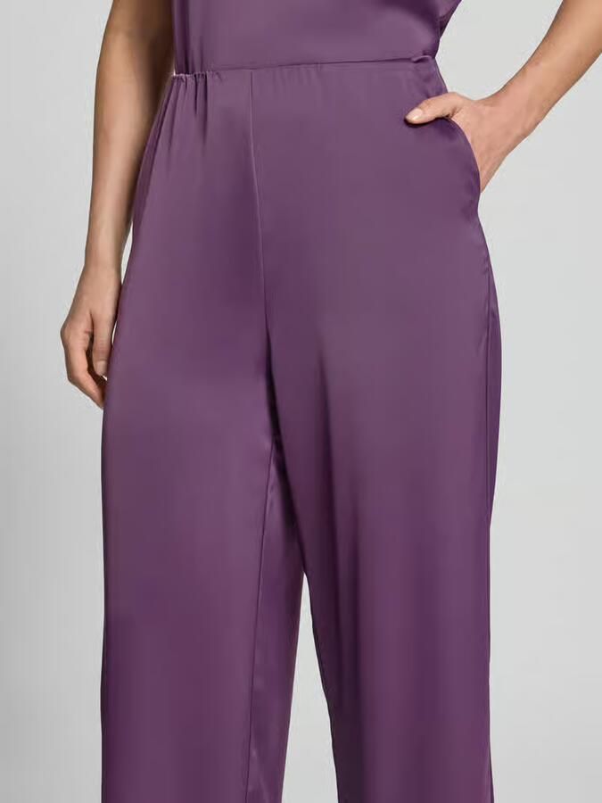 YAS Stoffen broek van satijn met steekzakken model 'PELLA'