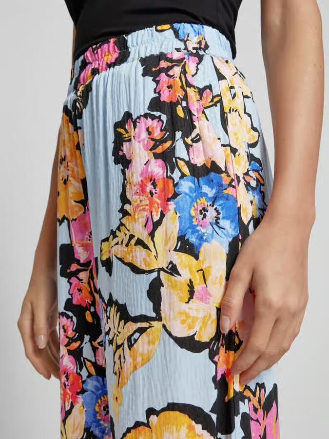 YAS Stoffen broek van viscose met bloemenmotief model 'SINNA'