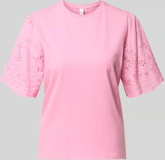 Y.A.S. YAS Dames Tops & T-shirts Yaslex Ss Top W. Emb Sleeves Roze - Foto 6