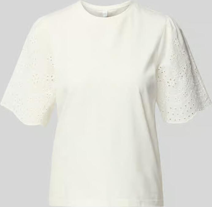 Y.A.S Shirt met korte mouwen YASLEX SS TOP W. EMB SLEEVES S. NOOS (Korte mouw met ajourborduurwerk ronde hals normale pasvorm) - Foto 11
