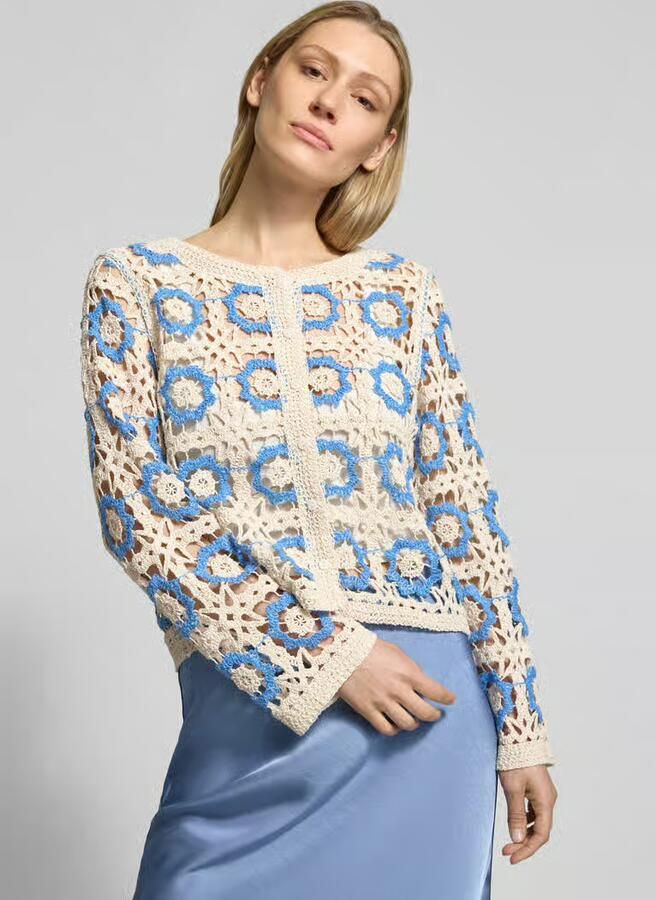 YAS Vest in gehaakte look model ' CITOVA'