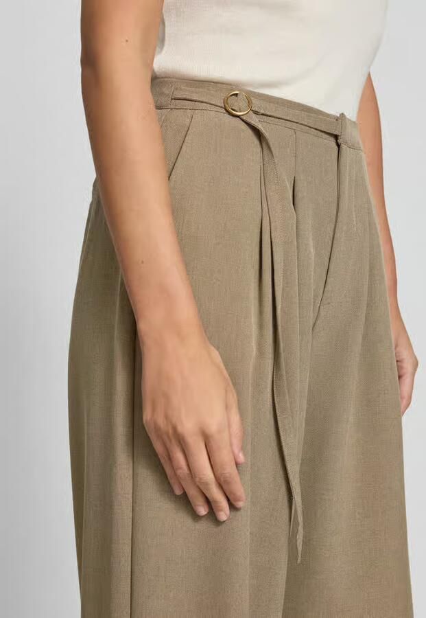 YAS Wide fit broek met riem model 'CASO' - Foto 2