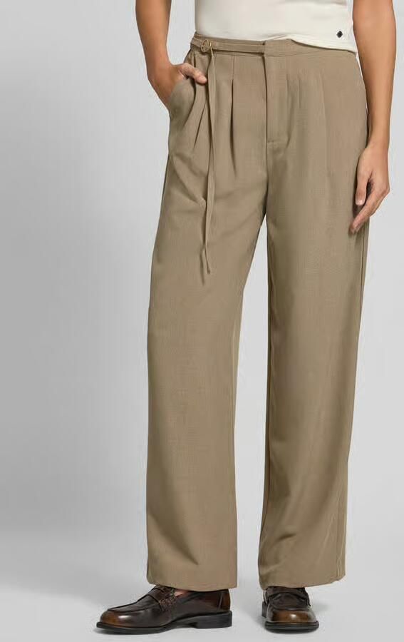 YAS Wide fit broek met riem Model 'CASO' - Foto 2
