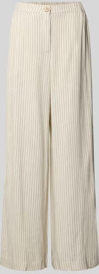 YAS Wide leg stoffen broek met elastische band model 'LIRU' - Foto 6