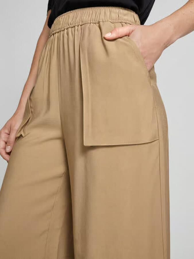 YAS Wide leg stoffen broek met opgestikte zakken model 'ERMILLA'