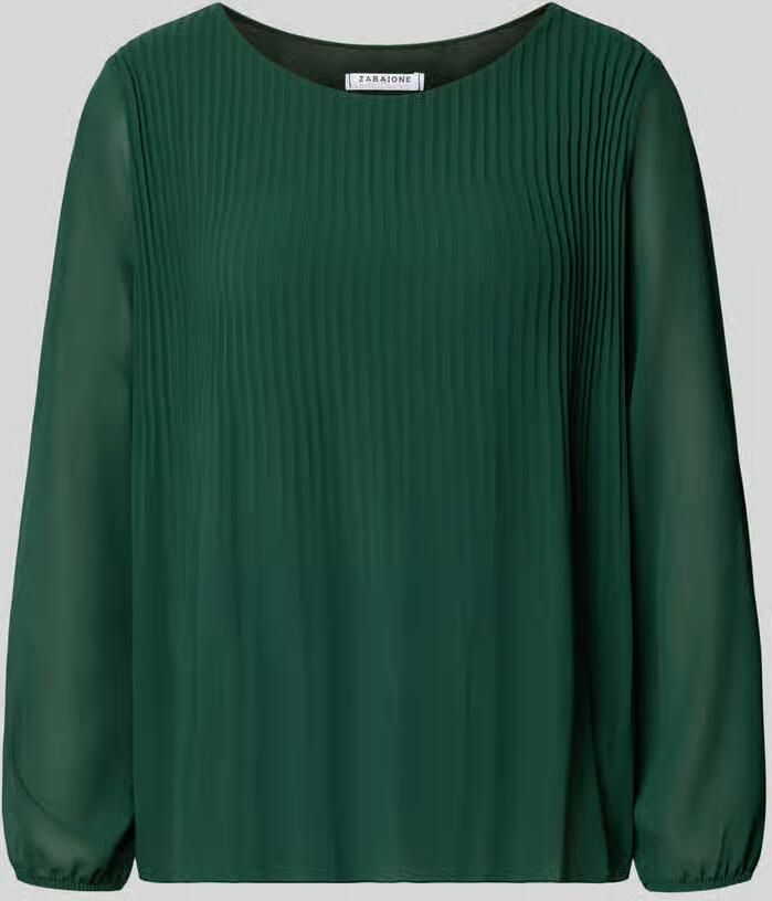 ZABAIONE blouse met lange mouwen van viscosemix model 'EVA'