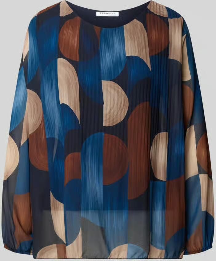 ZABAIONE Blouse-shirt in allover-look model 'Mi44rina'