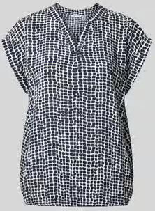 ZABAIONE Blousetop van viscose met knoopsluiting model 'Mi44riama'