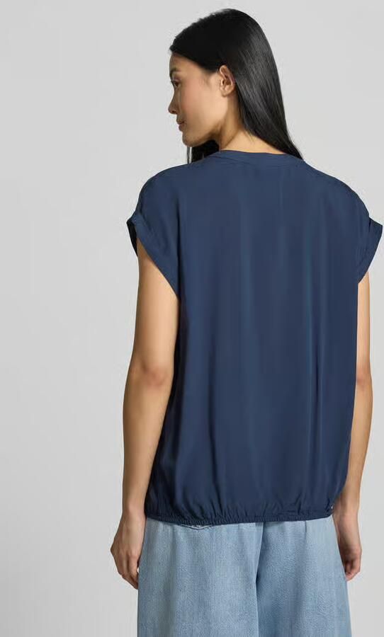 ZABAIONE Blousetop van viscose met knoopsluiting model 'Mi44riama' - Foto 3