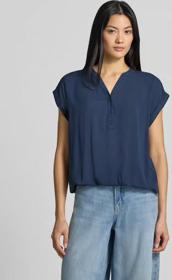 ZABAIONE Blousetop van viscose met knoopsluiting model 'Mi44riama' - Foto 2