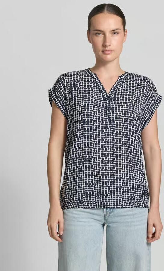 ZABAIONE Blousetop van viscose met knoopsluiting model 'Mi44riama' - Foto 3