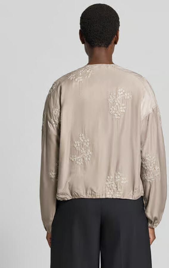 ZABAIONE Blouson van viscosemix met motiefstitching model 'Ta44mika' - Foto 2