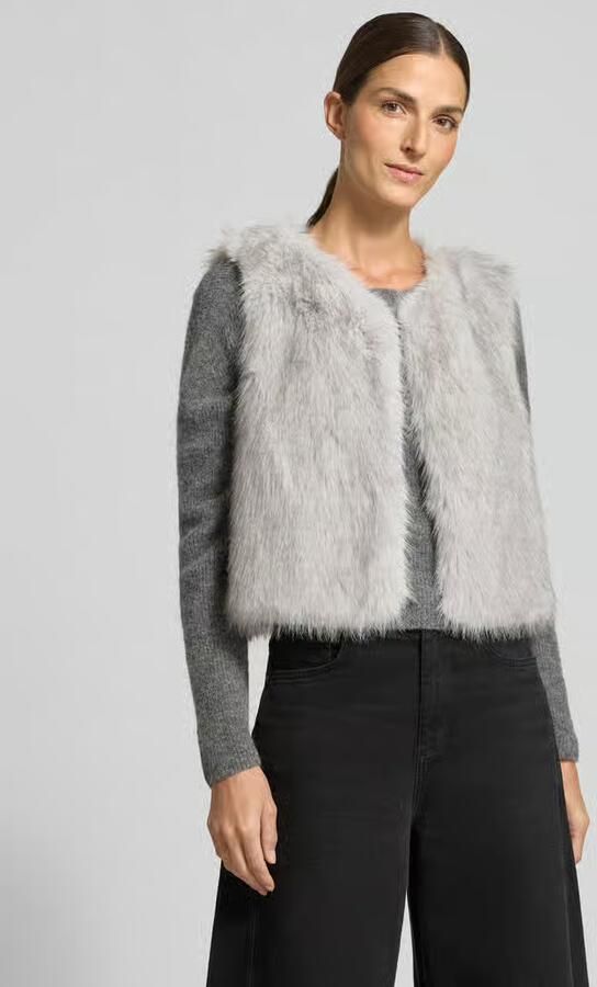 ZABAIONE Regular fit bodywarmer van imitatiebont model 'Pu44nch' - Foto 2
