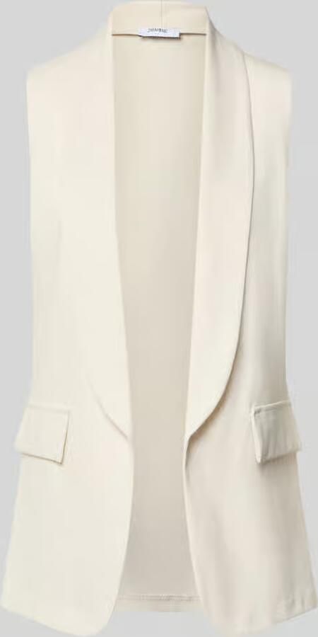 ZABAIONE Bodywarmer van viscosemix met sjaalkraag model 'Am44br'