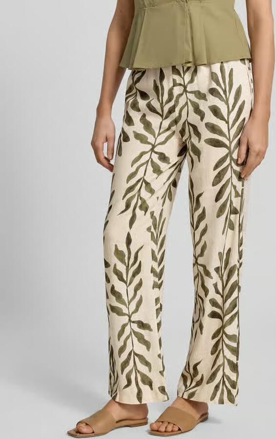 ZABAIONE Broek van mix van viscose en linnen model 'Ca44talina' - Foto 3