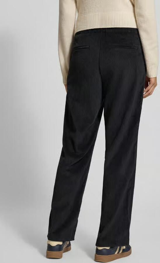 ZABAIONE Flared fit stoffen broek in ribcordlook model 'Magdalene'