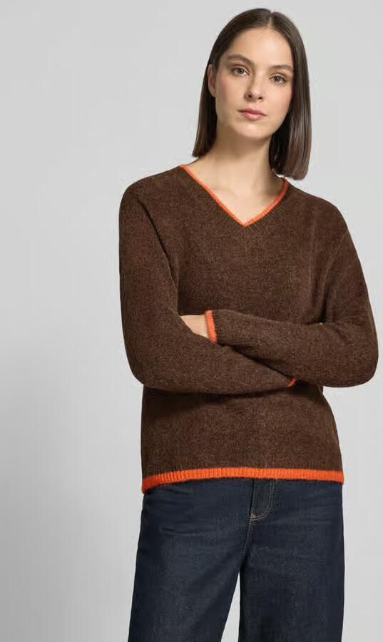 ZABAIONE Gebreide pullover met v-hals model 'Ro44sie' - Foto 2