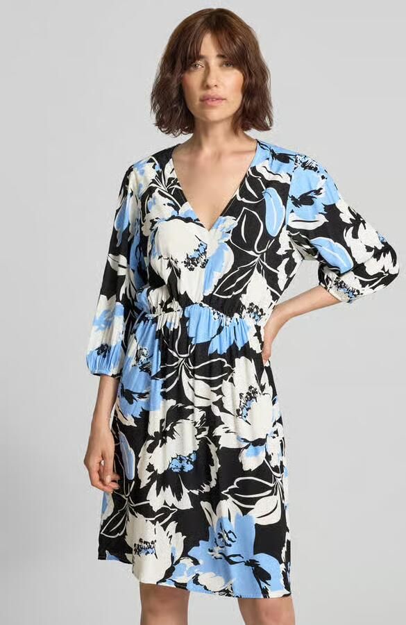 ZABAIONE Knie-lange jurk van viscose in all-over look model 'Fe44li' - Foto 2