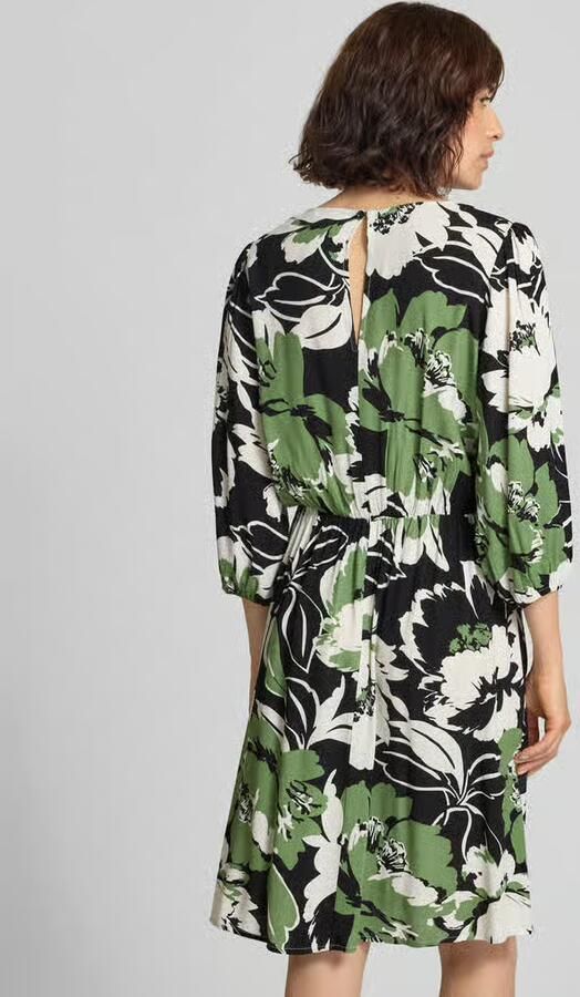 ZABAIONE Knie-lange jurk van viscose in all-over look model 'Fe44li' - Foto 2