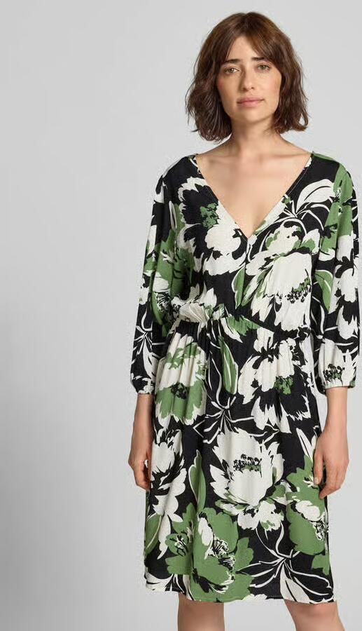 ZABAIONE Knie-lange jurk van viscose in all-over look model 'Fe44li' - Foto 3