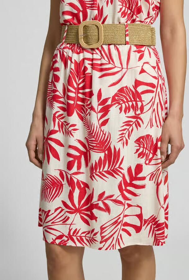 ZABAIONE Knielange rok van mix van viscose en linnen model 'Si44nja'