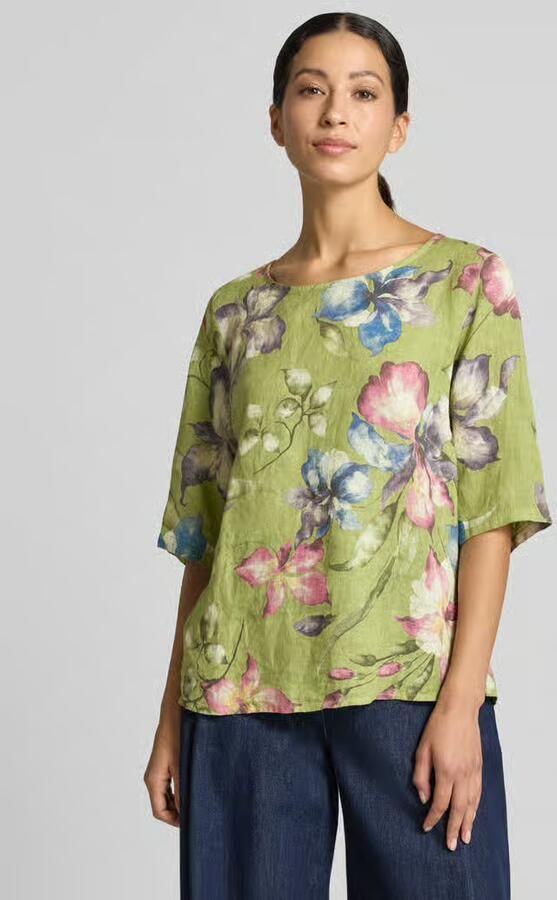 ZABAIONE linnen blouse van puur Linnen model 'Rileyy' - Foto 3