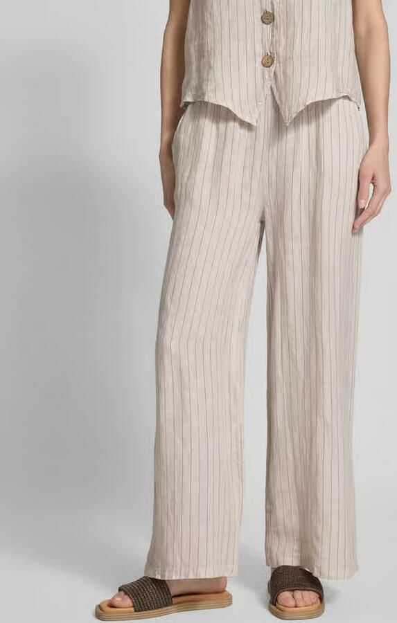 ZABAIONE Linnen broek met elastische band - Foto 2