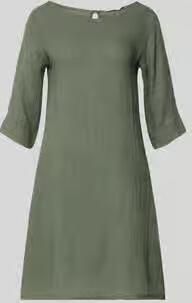 ZABAIONE Linnen jurk met ronde hals model 'Le44tizia'