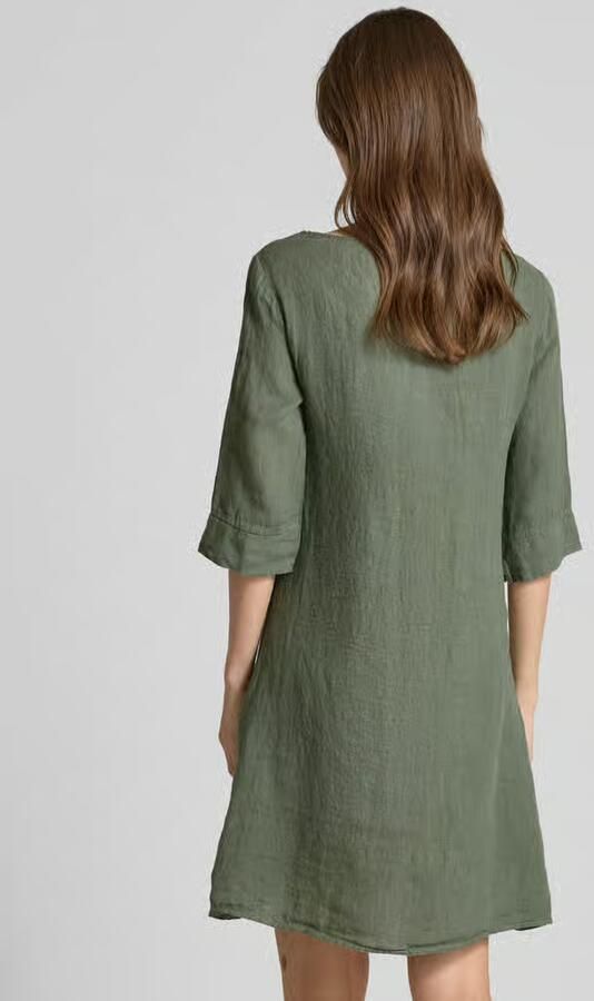 ZABAIONE Linnen jurk met ronde hals model 'Le44tizia' - Foto 3