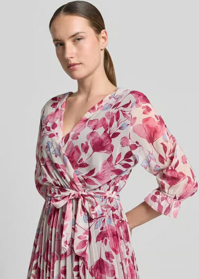 ZABAIONE Midi-jurk in all-over look met Strikceintuur - Foto 2