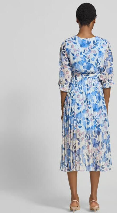 ZABAIONE Midi-jurk in all-over look met Strikceintuur - Foto 3