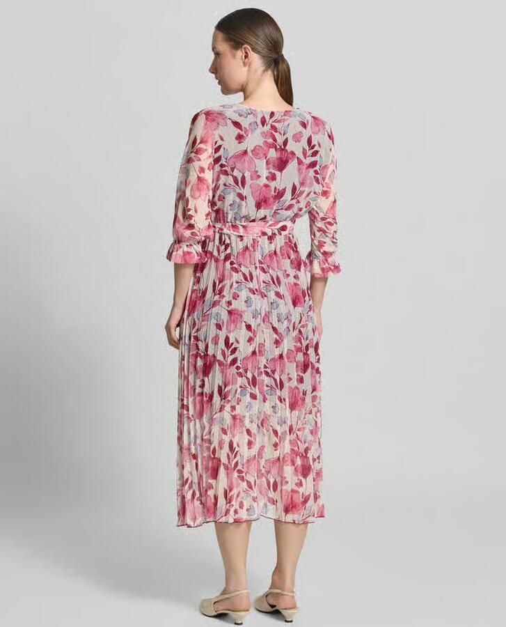 ZABAIONE Midi-jurk in all-over look met Strikceintuur - Foto 2