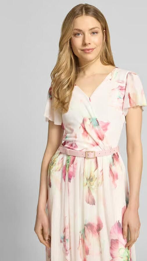 ZABAIONE midi-jurk met riem model 'Be44lla'